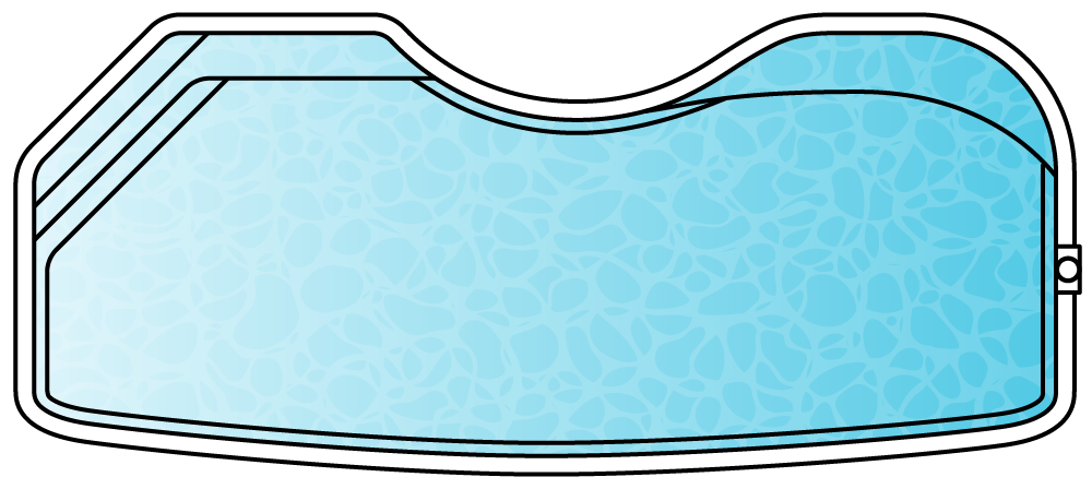 Belmont 11 pool shape diagram