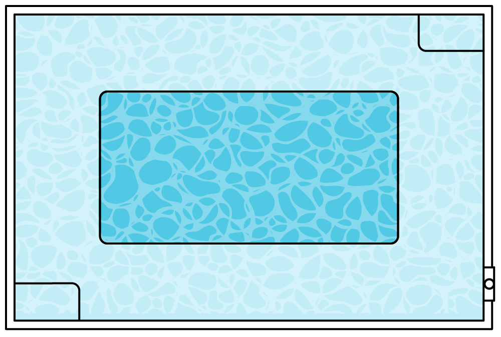 Resort Spa pool shape diagram