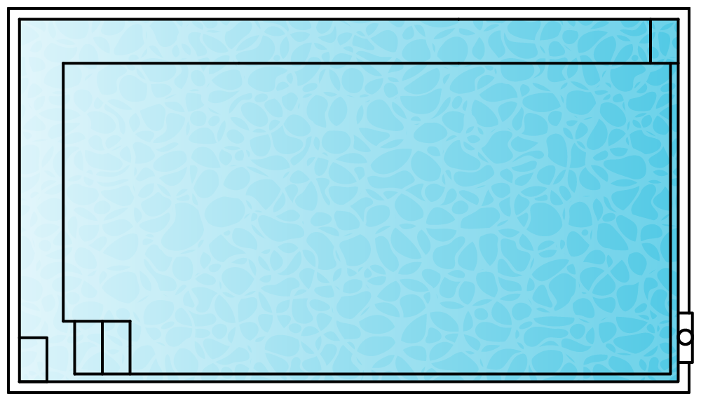 Entertainer 6 pool shape diagram