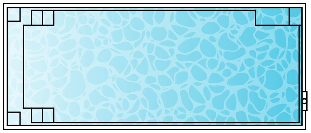 Nova SL-7 pool shape diagram