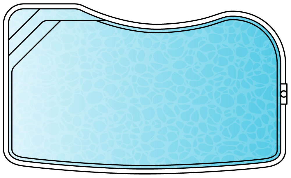 Belmont 6 pool shape diagram
